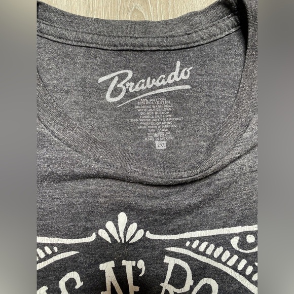 Bravado Womens Guns N Roses Graphic T-Shirt 2XL Paradise City Los Angeles Cali - Picture 2 of 2